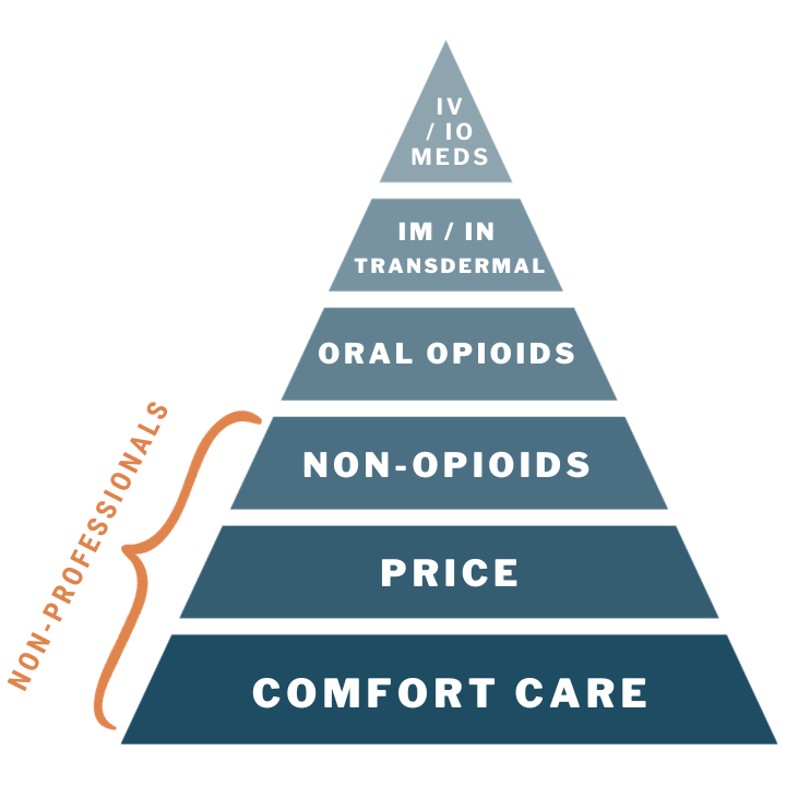 first aid basics pain relief pain management pyramid