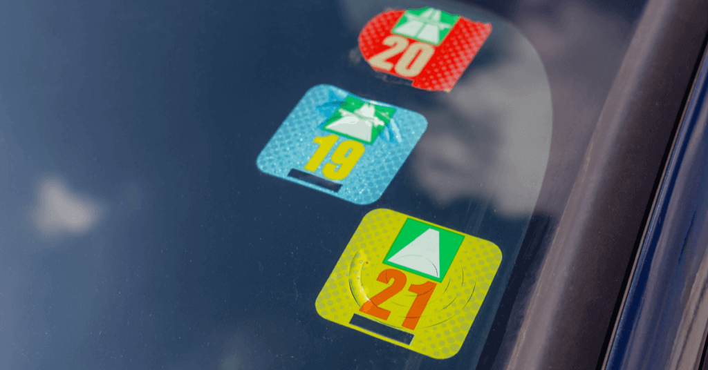road trip car vignette sticker
